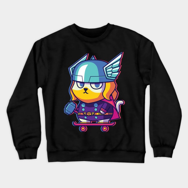 CatSoki ThunderCat Crewneck Sweatshirt by CatSoki